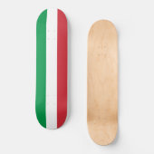 Italienische Flagge (Italien) Skateboard (Vorderseite)
