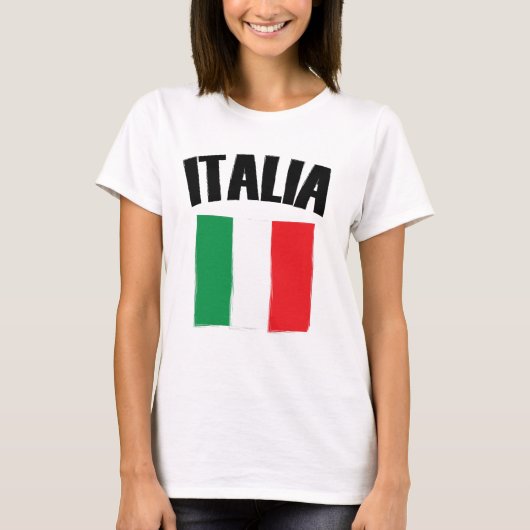Italienische Flagge Italien T-Shirt (Vorderseite)
