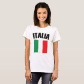 Italienische Flagge Italien T-Shirt (Vorne ganz)