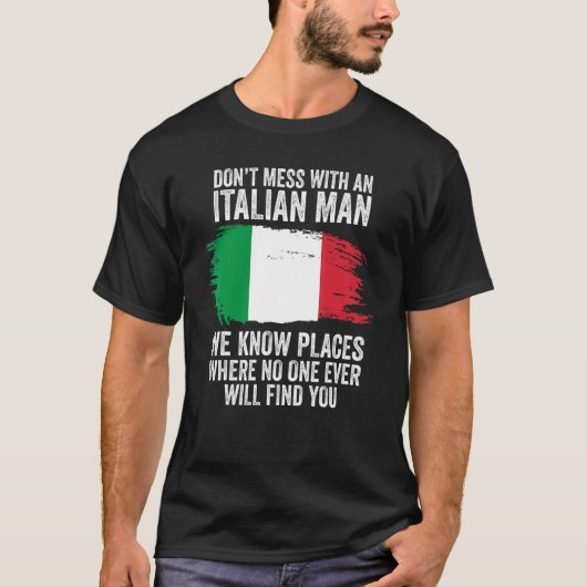Italienische Flagge Italien T-Shirt (Vorderseite)
