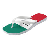 Italienische Flagge Italienisch Il Tricolore Badesandalen (Schrägansicht)