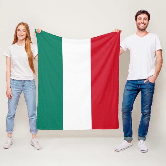 Italienische Flagge Italienisch Il Tricolore Fleecedecke (Beispiel)