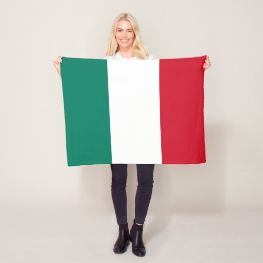 Italienische Flagge Italienisch Il Tricolore Fleecedecke (Beispiel)