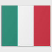 Italienische Flagge Italienisch Il Tricolore Geschenkpapier (Flach)