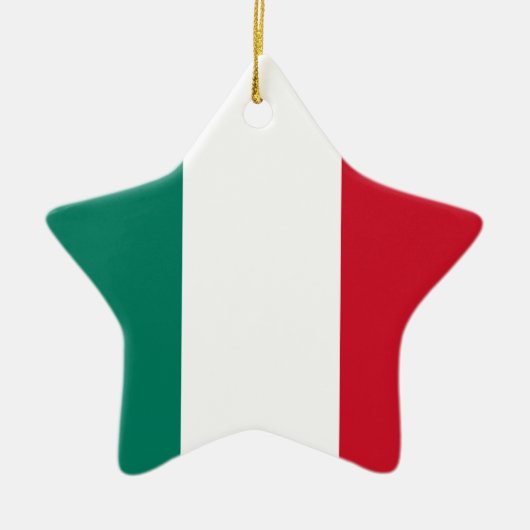 Italienische Flagge Italienisch Il Tricolore Keramikornament (Vorne)