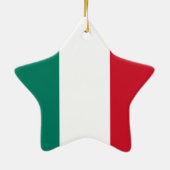 Italienische Flagge Italienisch Il Tricolore Keramikornament (Hinten)