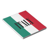 Italienische Flagge Italienisch Il Tricolore Notizblock (angewinkelt)