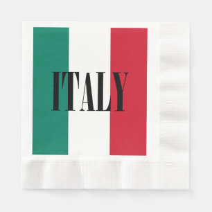 Italienische Flagge Italienisch Il Tricolore Serviette