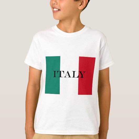 Italienische Flagge Italienisch Il Tricolore T-Shirt (Vorderseite)