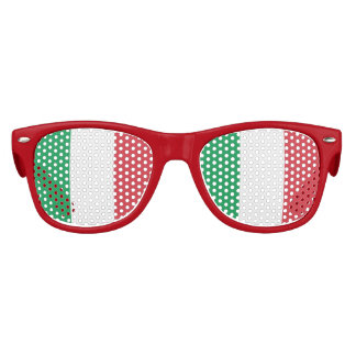 Italienische Flagge, italienische Fahne Sonnenbrille
