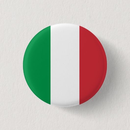 Italienische Flagge, italienische Flagge Button (Vorderseite)