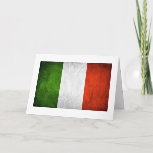 Italienische Flagge, italienische Flagge Karte (Vorderseite)