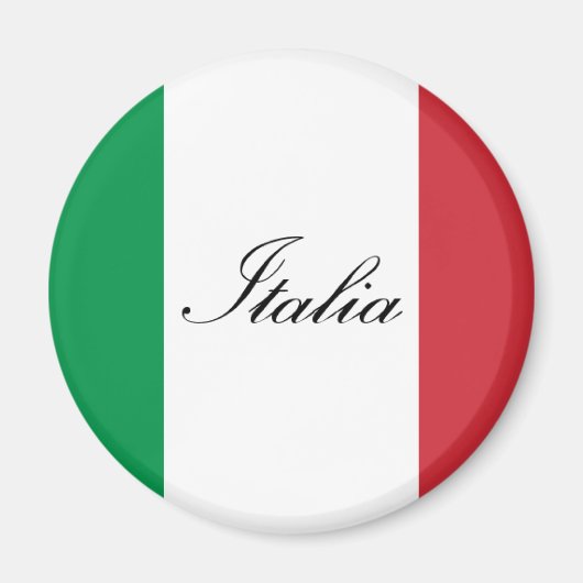 Italienische Flagge - italienische Flagge Magnet (Vorne)