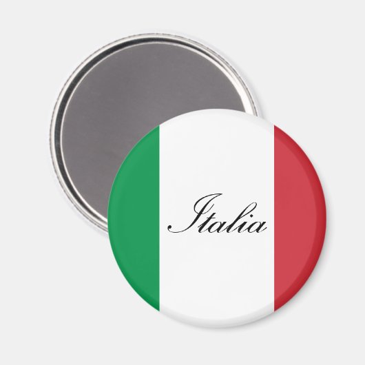 Italienische Flagge - italienische Flagge Magnet (Vorderseite/Rückseite)