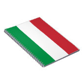 Italienische Flagge, italienische Flagge Notizblock (Rechte Seite)