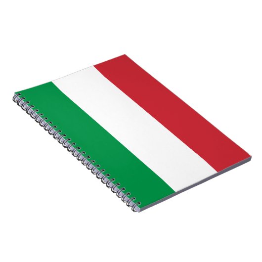 Italienische Flagge, italienische Flagge Notizblock (Rechte Seite)