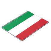 Italienische Flagge, italienische Flagge Notizblock (Linke Seite)