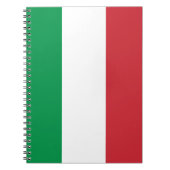 Italienische Flagge, italienische Flagge Notizblock (Vorderseite)