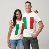 Italienische Flagge, italienische Flagge T-Shirt (Unisex)