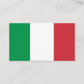Italienische Flagge, italienische Flagge Visitenkarte (Vorderseite)