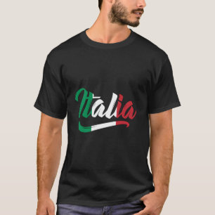 Italienische Flagge Italienisches Familienerbe T-Shirt