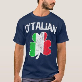 Italienische Flagge Italienisches Kleeblatt Italie T-Shirt