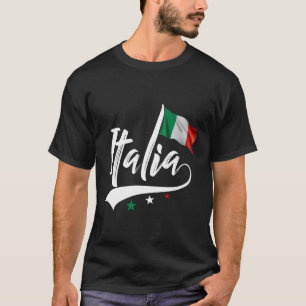 Italienische Flagge Italienisches Kulturerbe T-Shirt