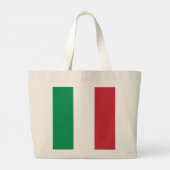 Italienische Flagge Jumbo Stoffbeutel (Rückseite)