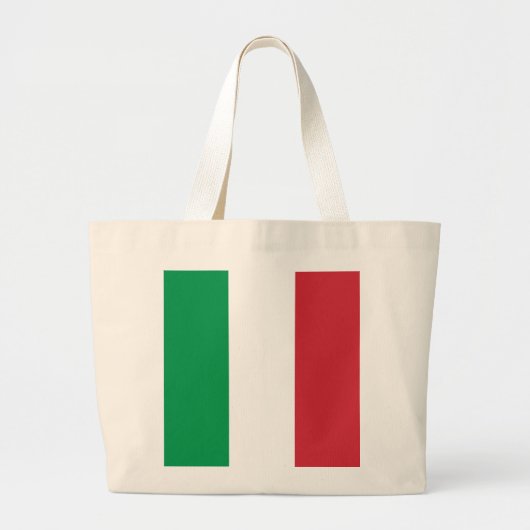 Italienische Flagge Jumbo Stoffbeutel (Vorne)