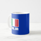 Italienische Flagge Kaffeetasse (Vorderseite Links)