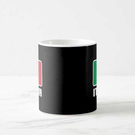 Italienische Flagge Kaffeetasse (Mittel)