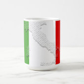 Italienische Flagge Kaffeetasse (Mittel)