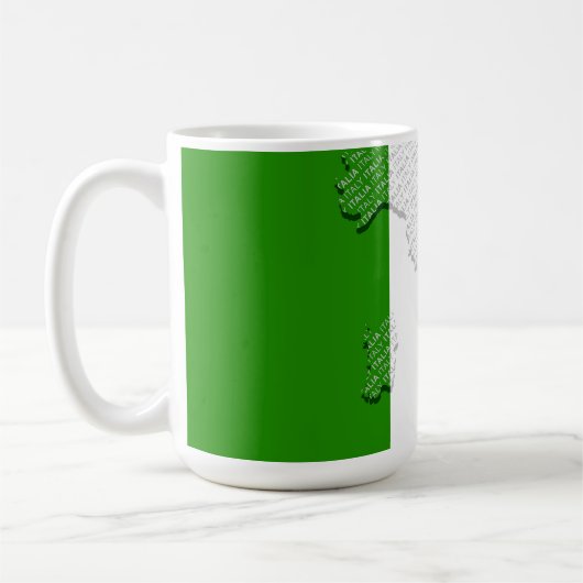 Italienische Flagge Kaffeetasse (Links)