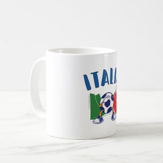 Italienische Flagge Kaffeetasse (Vorderseite Links)