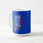 Italienische Flagge Kaffeetasse (Vorderseite Links)