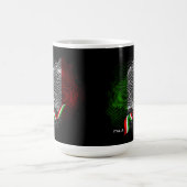 Italienische Flagge Kaffeetasse (Mittel)
