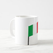 Italienische Flagge Kaffeetasse (Vorderseite Links)
