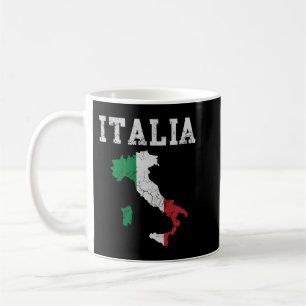 Italienische Flagge Karte Italienische Familie Pul Kaffeetasse