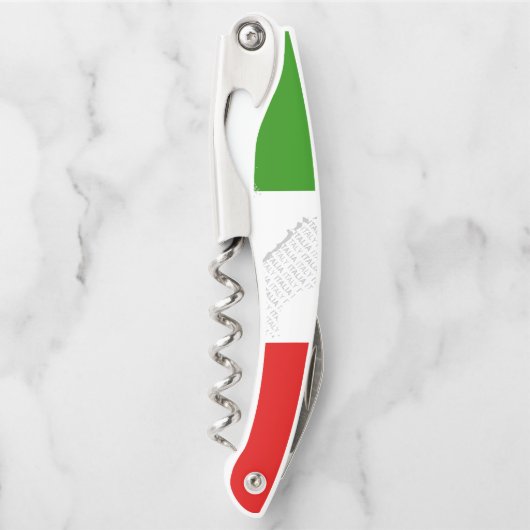 Italienische Flagge Kellnermesser (Vorderseite)