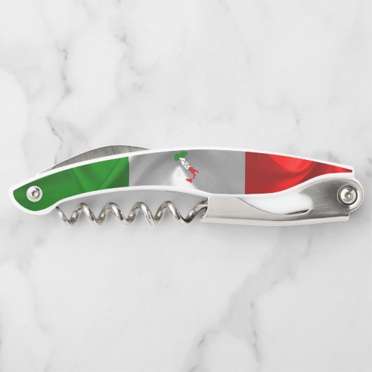 Italienische Flagge Kellnermesser (Rückseite)