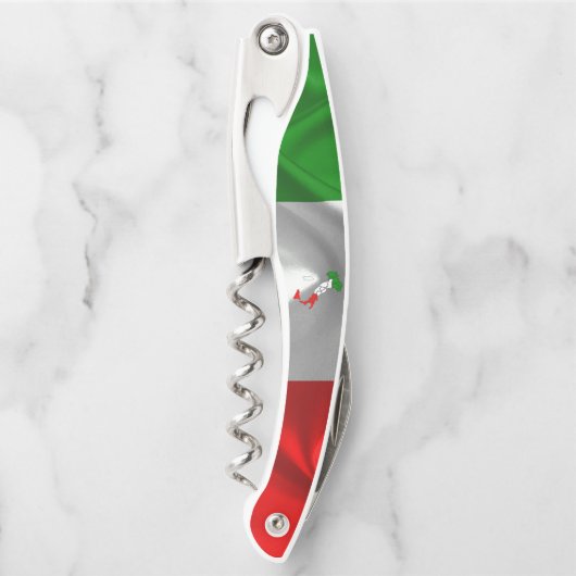 Italienische Flagge Kellnermesser (Vorderseite)