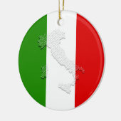 Italienische Flagge Keramik Ornament (Links)