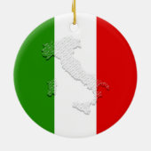 Italienische Flagge Keramik Ornament (Hinten)