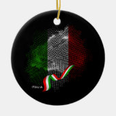 Italienische Flagge Keramik Ornament (Vorne)