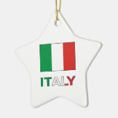 Italienische Flagge Keramik Ornament (Links)