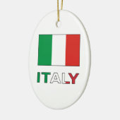 Italienische Flagge Keramik Ornament (Links)