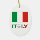 Italienische Flagge Keramik Ornament (Hinten)