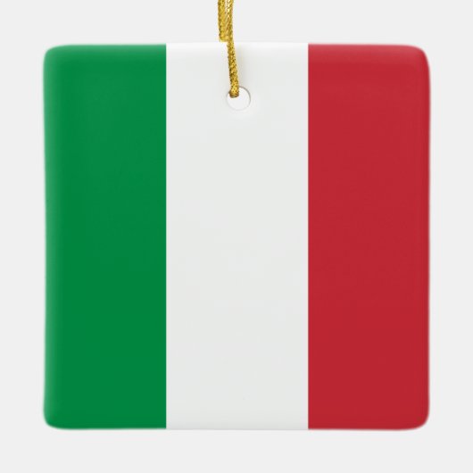 Italienische Flagge Keramikornament (Vorderseite)
