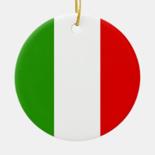 Italienische Flagge Keramikornament