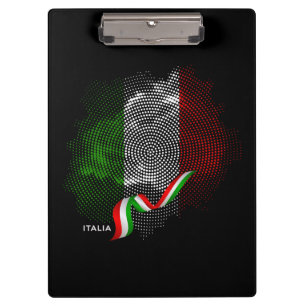 Italienische Flagge Klemmbrett
